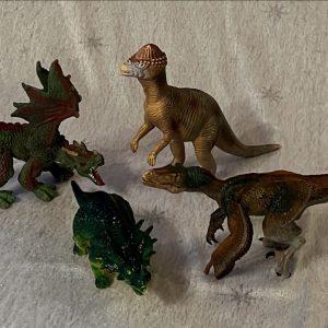 4 dinosaur-figurer
